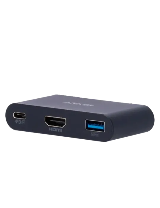 Anker - Hub USB-C 3 en 1 - Admite la carga PD100W - Transferencia de d