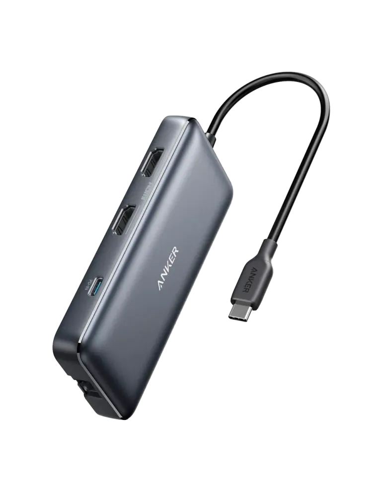 Anker - Hub USB-C 8 en 1 - Admite la carga PD100W - Transferencia de d