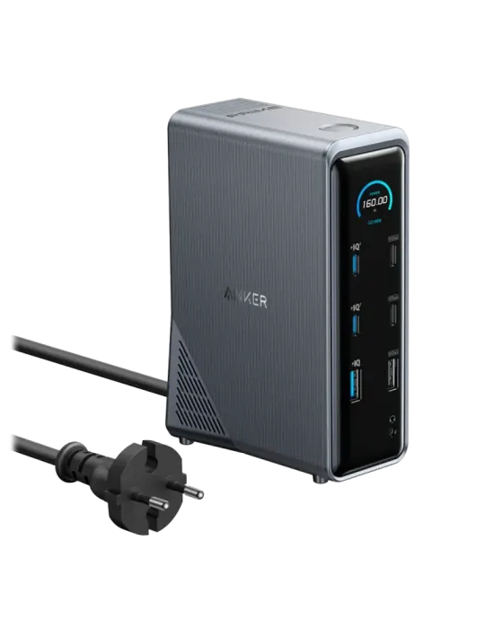 ANKER Estación de carga 14 en 1 Anker - 1x Ethernet 1Gbps - 7x USB-C,