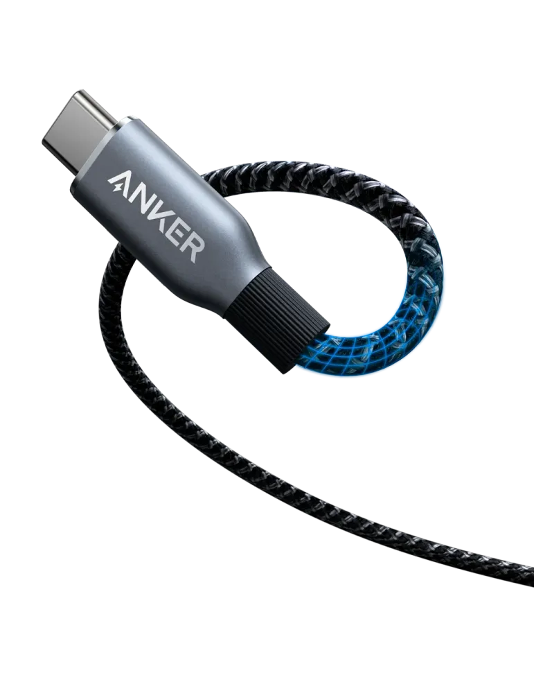 Anker - Cable USB2.0 - USB-C a USB-C - Cable de nylon trenzado recicla