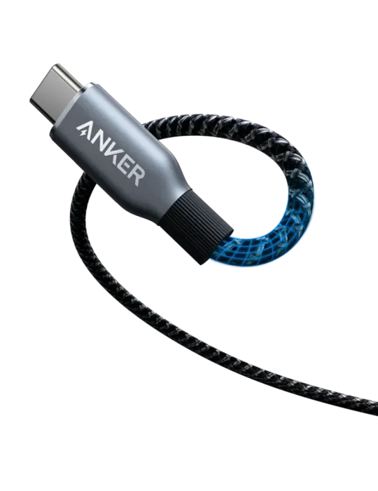 Anker - Cable USB2.0 - USB-C a USB-C - Cable de nylon trenzado recicla