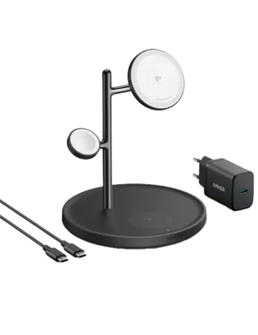 ANKER Cargador inalámbrico 3 en 1 Anker - Tecnología MagGo - Carga ráp