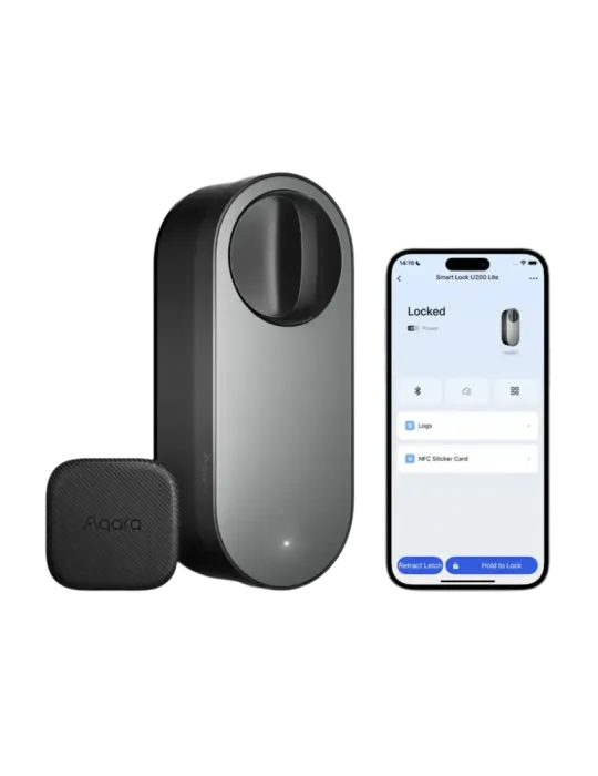 Aqara Cerradura inteligente U200 Lite Negro - Matter over Thread / Blu