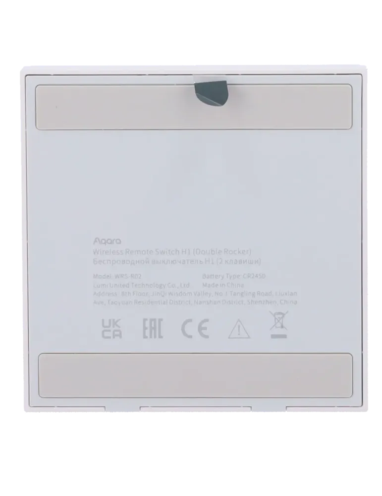 Aqara Interruptor Inalámbrico H1 Doble - Zigbee 3.0 - Requiere AQARA H