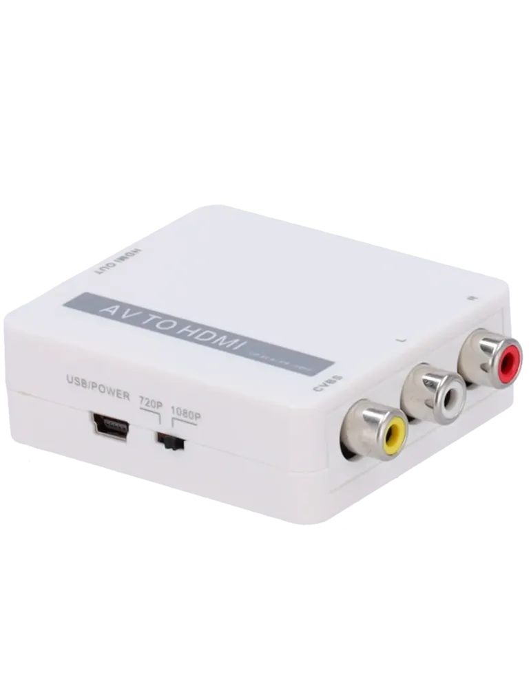 MARCA BLANCA Convertidor AV a HDMI - 1 entrada AV - 1 salida HDMI - Re