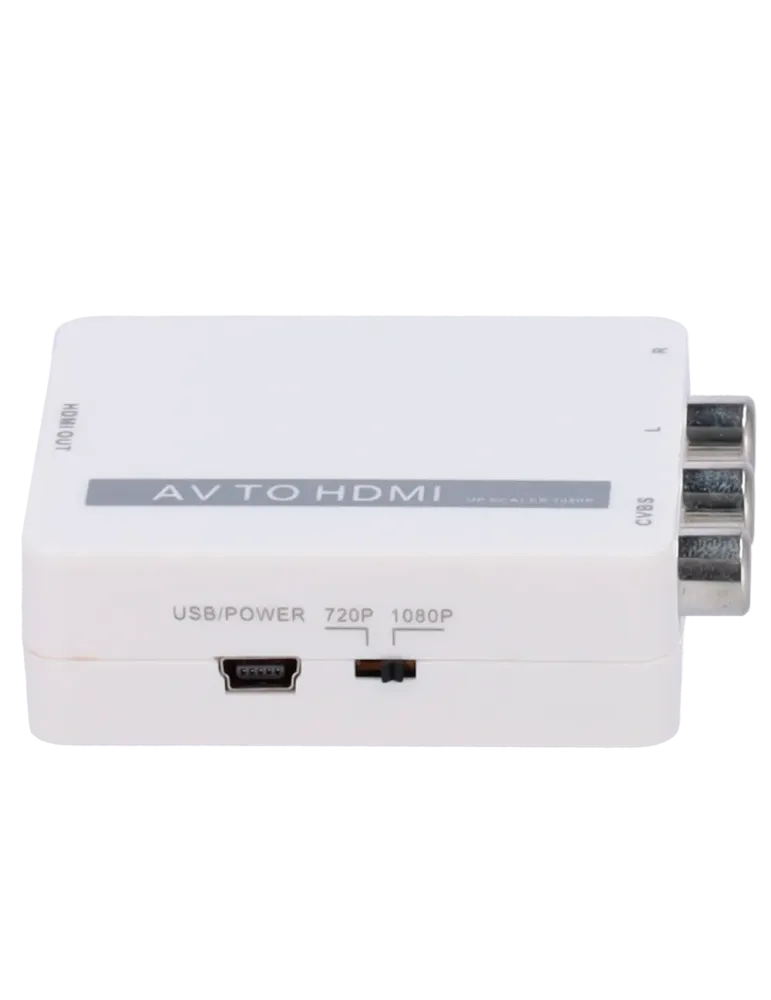 MARCA BLANCA Convertidor AV a HDMI - 1 entrada AV - 1 salida HDMI - Re