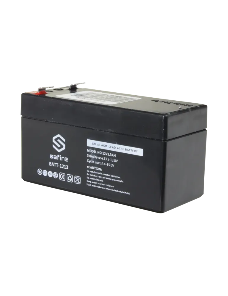 SAFIRE Batería recargable - Tecnología plomo ácido AGM - Voltaje 12 V