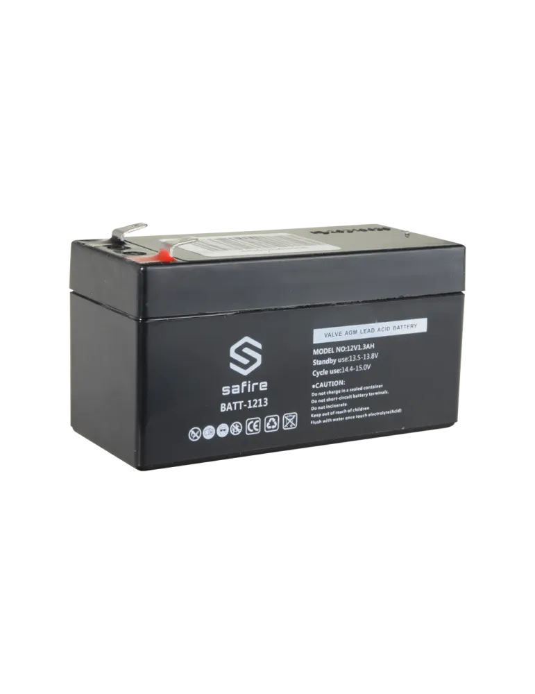 SAFIRE Batería recargable - Tecnología plomo ácido AGM - Voltaje 12 V