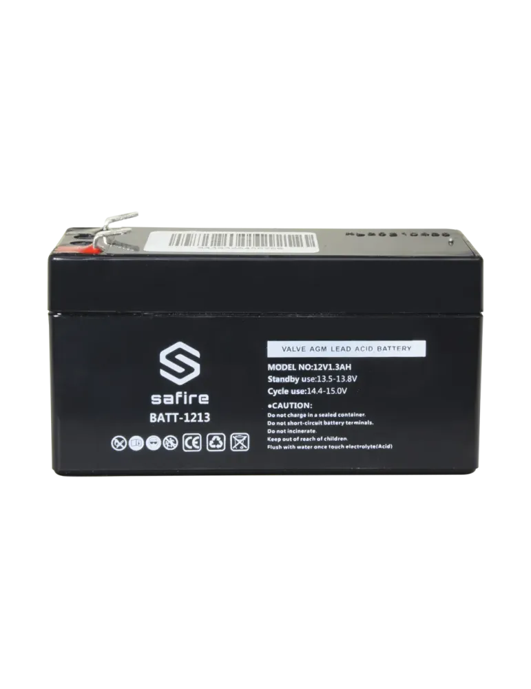 SAFIRE Batería recargable - Tecnología plomo ácido AGM - Voltaje 12 V