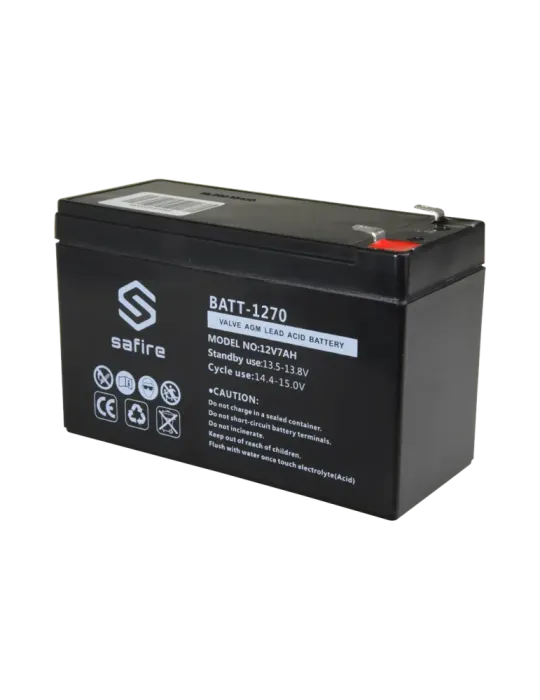 SAFIRE Batería recargable - Tecnología plomo ácido AGM - Voltaje 12 V