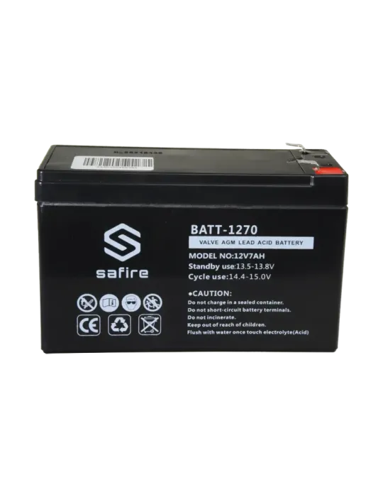 SAFIRE Batería recargable - Tecnología plomo ácido AGM - Voltaje 12 V