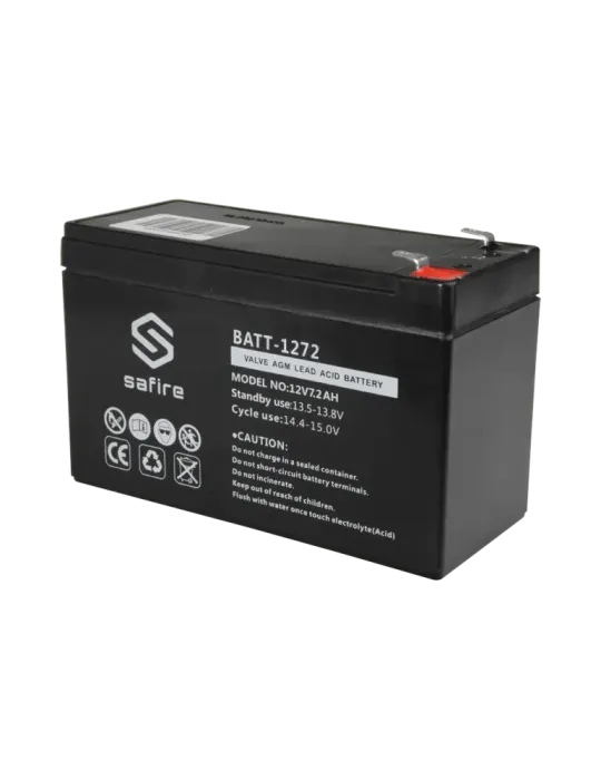 SAFIRE Batería recargable - Tecnología plomo ácido AGM - Voltaje 12 V