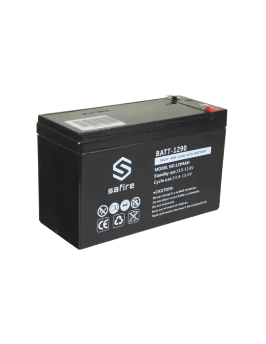 SAFIRE Batería recargable - Tecnología plomo ácido AGM - Voltaje 12 V