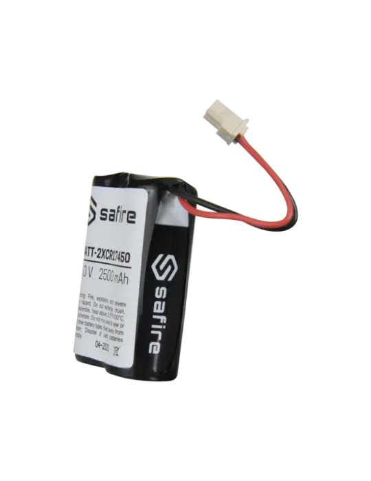 Safire - Pack de pilas CR17450 / 4/5A / CR8L - En retráctil con conect