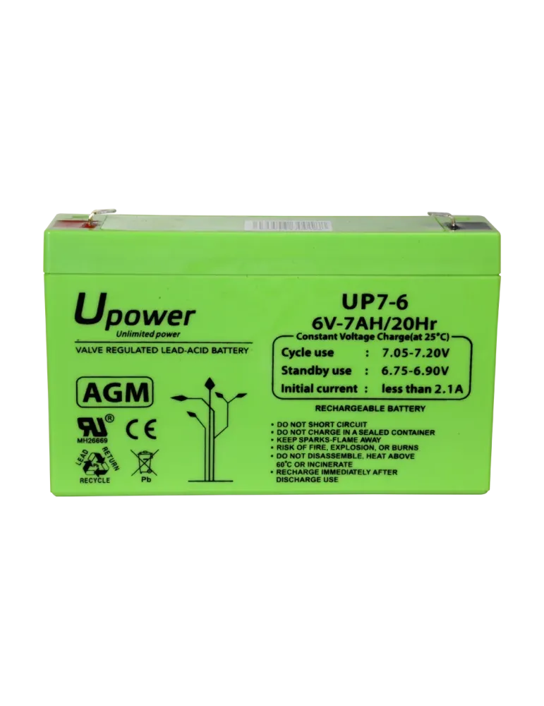 MASTER BATTERY Upower - Batería recargable - Tecnología plomo ácido AG