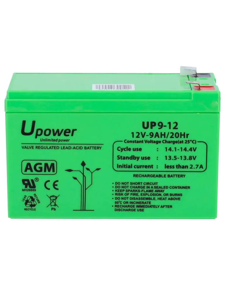 MASTER BATTERY Upower - Batería recargable - Tecnología plomo ácido AG