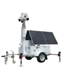 SAFIRE Trailer de alimentación autónoma para CCTV - Panel solar de 2x6