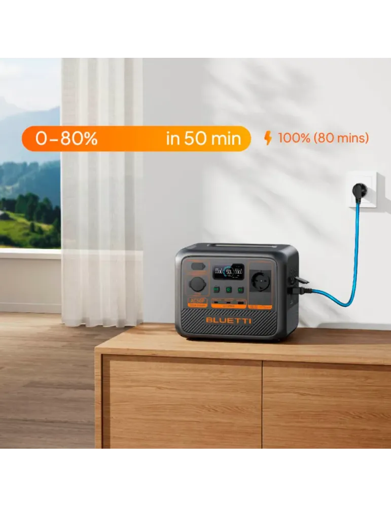 BLUETTI Batería portátil Bluetti - Gran capacidad 504Wh (18Ah) - Poten