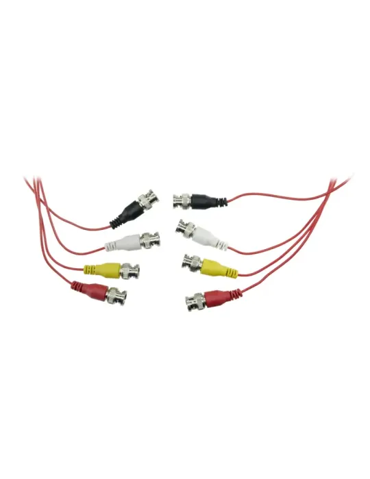 MARCA BLANCA Cable preparado múltiple - BNC macho a BNC macho - 4 enla