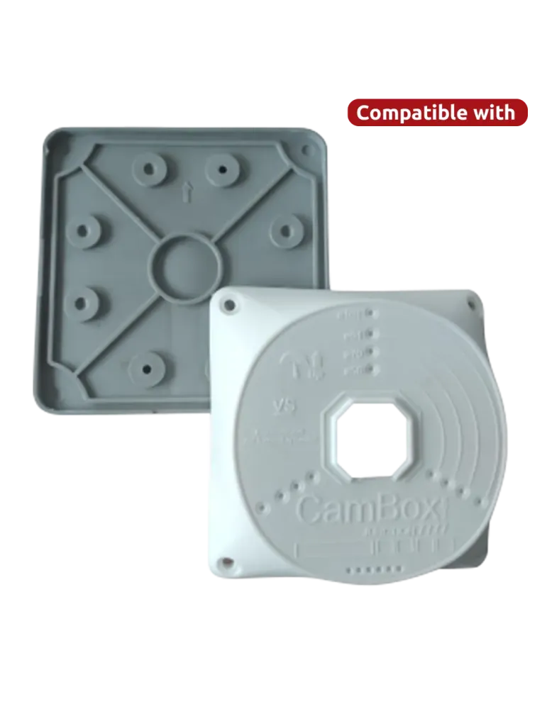 MARCA BLANCA Tapa de conexiones flexible para caja de soporte - Apto p
