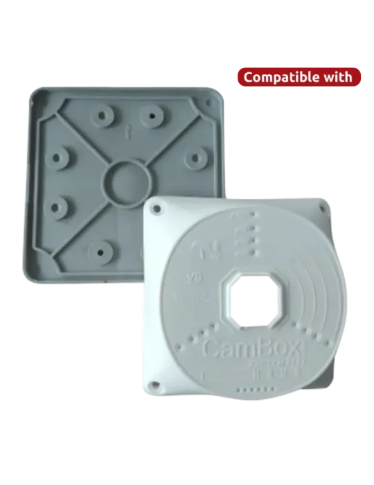 MARCA BLANCA Tapa de conexiones flexible para caja de soporte - Apto p