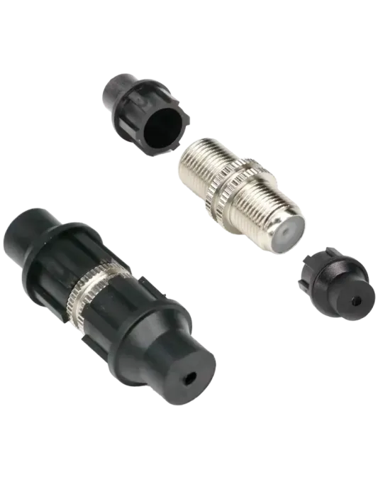 MARCA BLANCA Conector coaxial doble F - Simple - Rápido - Reutilizable