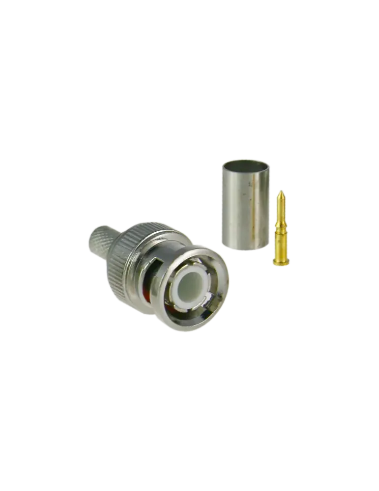 SAFIRE Conector SAFIRE - BNC para crimpar - Compatible con Microcoaxia