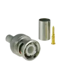SAFIRE Conector SAFIRE - BNC para crimpar - Compatible con Microcoaxia