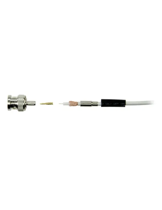 SAFIRE Conector SAFIRE - BNC para crimpar - Compatible con Microcoaxia