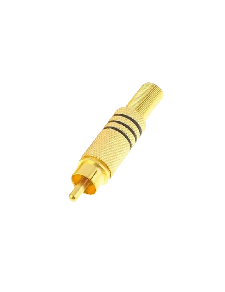 MARCA BLANCA Conector - RCA macho para soldar - Cable paralelo audio -