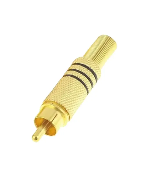 MARCA BLANCA Conector - RCA macho para soldar - Cable paralelo audio -