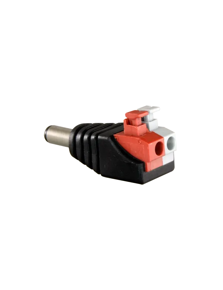 Safire - Conector DC macho de fácil conexionado - Salida +/ de 2 termi