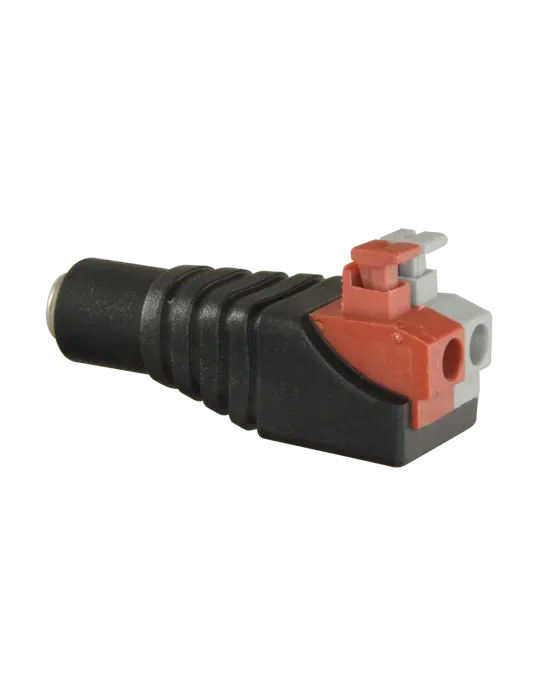 Safire - Conector DC hembra de fácil conexionado - Salida +/ de 2 term