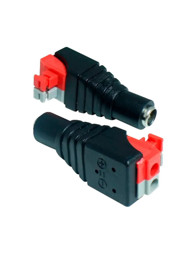 Safire - Conector DC hembra de fácil conexionado - Salida +/ de 2 term