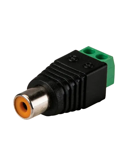 SAFIRE Conector - RCA hembra - Salida +/ de 2 terminales - 36 mm (Fo)