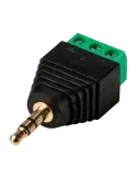 SAFIRE Conector SAFIRE - Jack 3.5 mm Estéreo - Salida +/ de 2 terminal