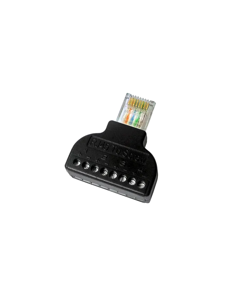 MARCA BLANCA Adaptador de RJ45 a terminal - Conector RJ45 macho - 8 te