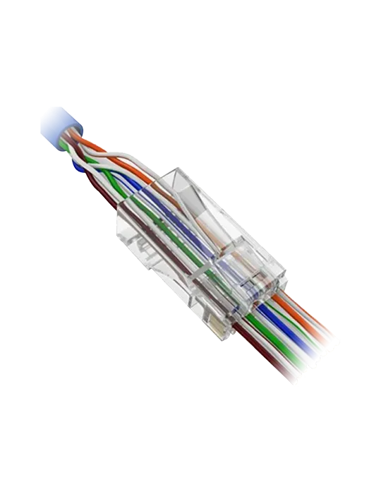 MARCA BLANCA Conector RJ45 Safire - Para crimpar - Especial categoría