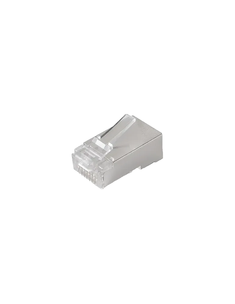 MARCA BLANCA Conectores RJ45 pasante - Para crimpar - Compatible con c