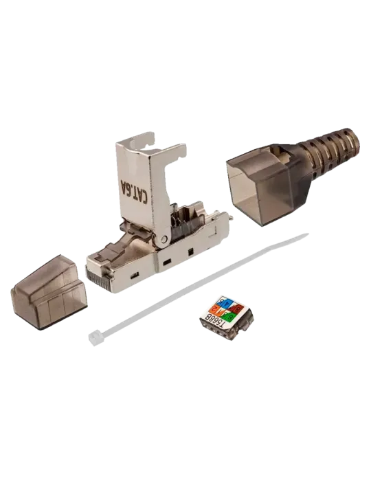 MARCA BLANCA Conector RJ45 - Compatible con cable FTP Cat 6A - Carcasa