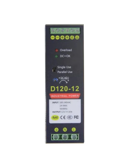 MARCA BLANCA Fuente de alimentación conmutada - Salida DC 12 V 10 A /