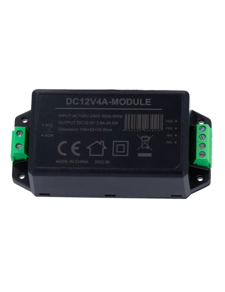 MARCA BLANCA Adaptador de Corriente - Salida DC 12 V 3.8 A - Entrada A