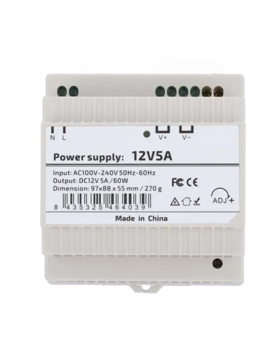 MARCA BLANCA Fuente de alimentación - Salida DC 12 V 5 A / 60 W - Volt