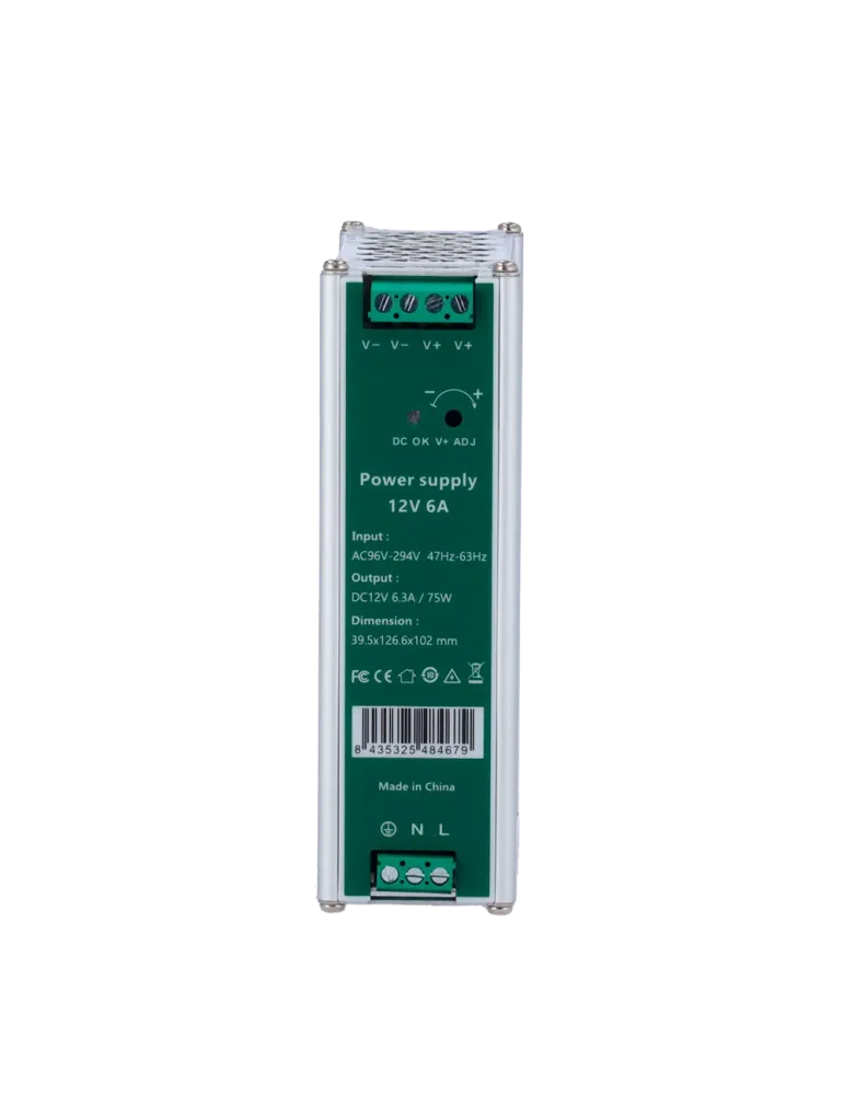 MARCA BLANCA Fuente de alimentación conmutada - Salida DC 12 V 6.3 A /