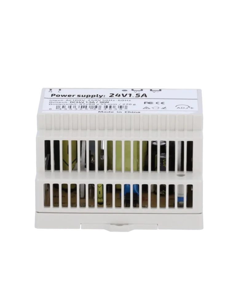 MARCA BLANCA Fuente de alimentación - Salida DC 24 V 1.5 A / 36 W - Vo