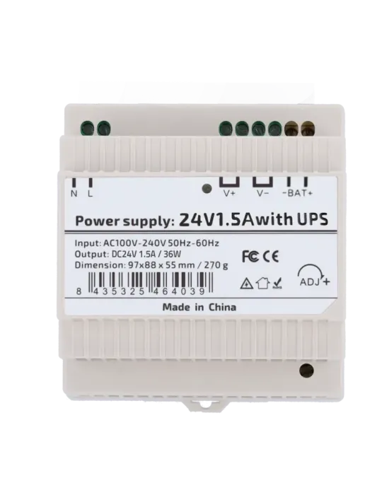 MARCA BLANCA Fuente de alimentación - Salida DC 24 V 1.5 A / 36 W - Vo
