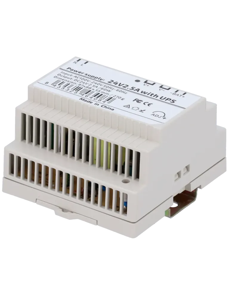MARCA BLANCA Fuente de alimentación - Salida DC 24 V 2.5 A / 60 W - Vo