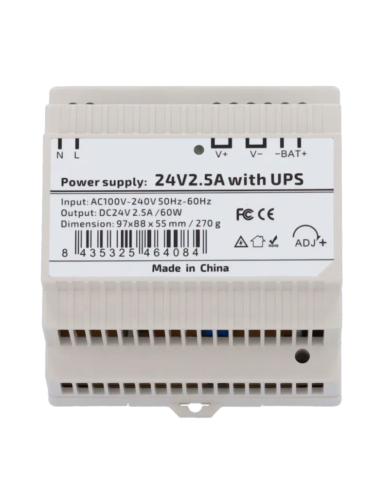 MARCA BLANCA Fuente de alimentación - Salida DC 24 V 2.5 A / 60 W - Vo