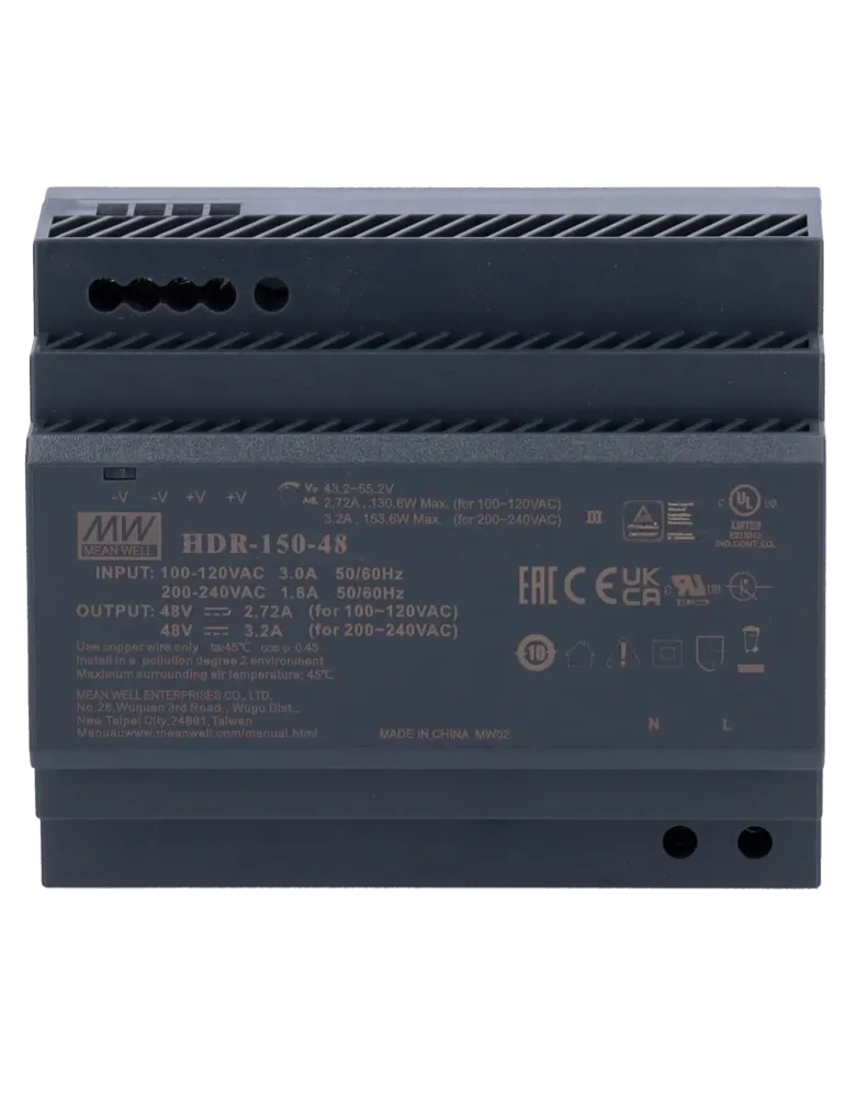 MARCA BLANCA Fuente de alimentación - Salida DC 48 V / 3.2 A / 150 W -