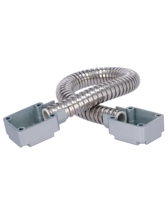 SIB Pasacables para puertas - Tubo flexible de 16 mm de diámetro - Mat